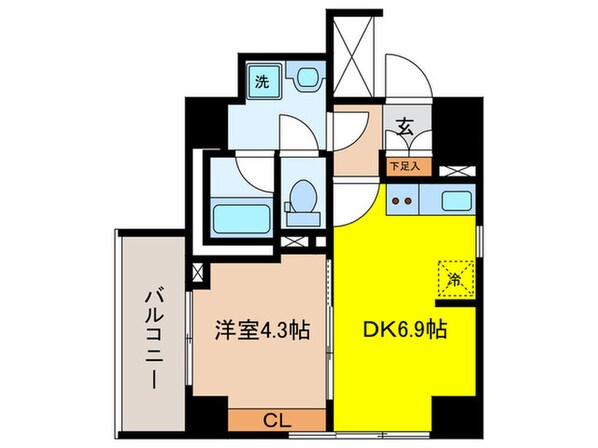 ONE ROOF FLAT TOGOSHIの物件間取画像